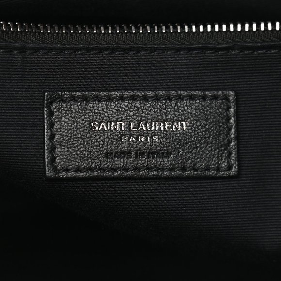 SAINT LAURENT Niki Shopper Tote Crinkled Leather Burgundy Matelasse Monogram MED - Picture 4 of 16